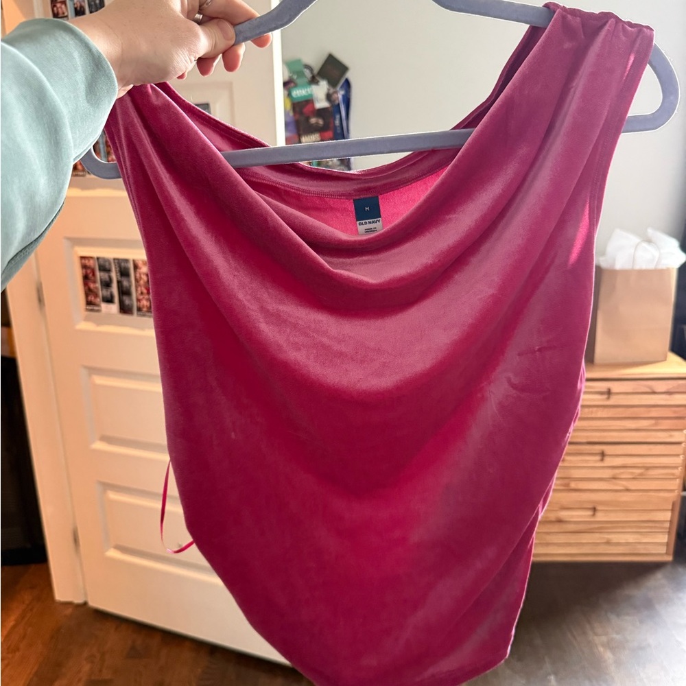 Old Navy Pink Velvet Top